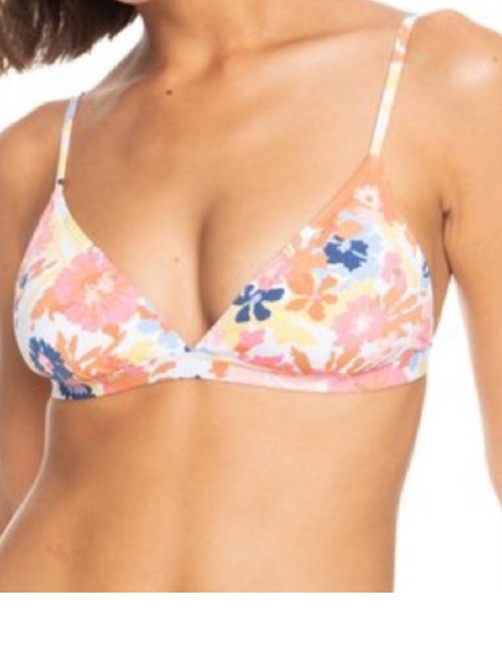 Roxy XLarge Top Bikini Printed Beach Classics Fixed Triangle Floral Escape NWT